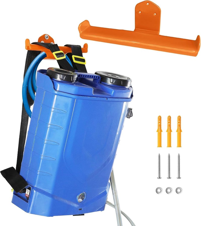 OSROENE Backpack Leaf Blower Hanger with Tube Hook, 3 Pack Backpack Sprayer Wall Mount, Heavy Duty Chainsaw Wall Mount Stand Accessories Garage Organization Storage - Image 2
